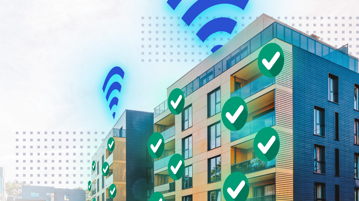 The residential building having the wifi network coverage in community